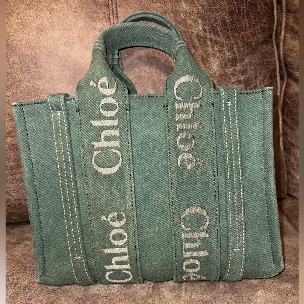 Chloé Woody Small Canvas Tote